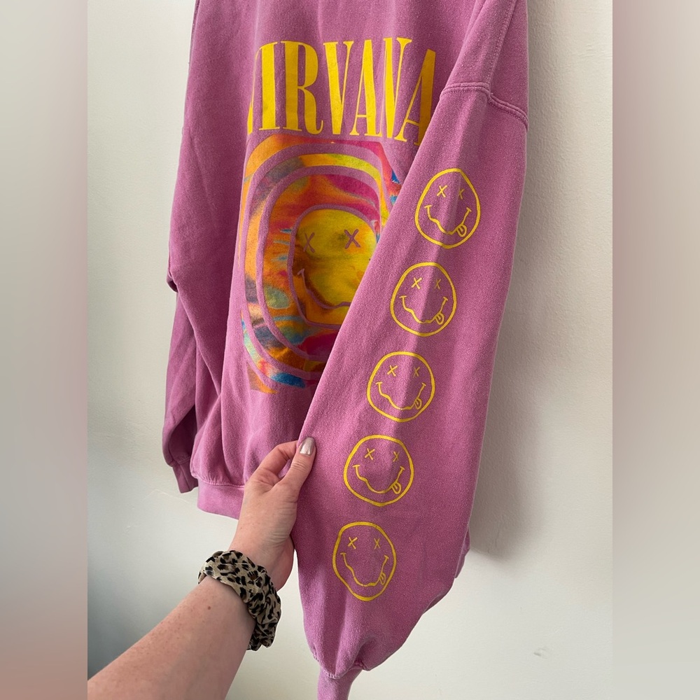NIRVANA/ Oversized graphic crewneck - Picture 6 of 8